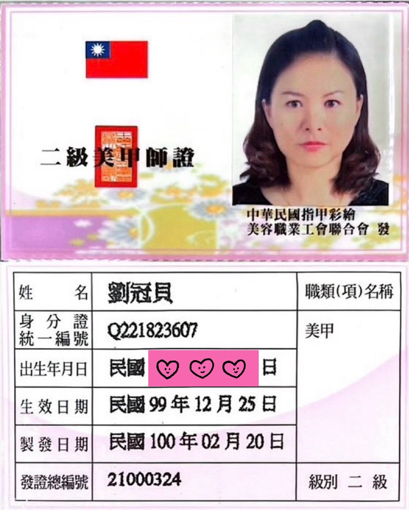 二級美甲師證照